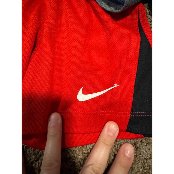 Nike Lot 3 Pairs Shorts Size 18M Red Blue Gray Athletic Toddler Infant - Picture 3 of 8